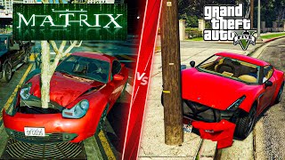 The Matrix Awakens Physics vs GTA 5 Physics  Direct Comparison Attention to Detail amp Graphics [upl. by Amapuna770]