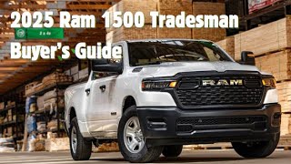 2025 Ram 1500 Tradesman Buyers Guide Everything You Need To Know [upl. by Anaitit]