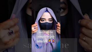 sarir sathe simple hijab tutorial  shorts shortvideo hijabstyle youtubeshorts short [upl. by Emanuel586]