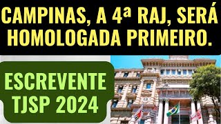 CAMPINAS SERÁ HOMOLAGADA PRIMEIRO Concurso Escrevente Técnico Judiciário TJSP capital e interior [upl. by Nilpik231]