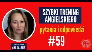 Szybki Trening Angielskiego  Pytania I Odpowiedzi  meeting 59 [upl. by Rahal25]