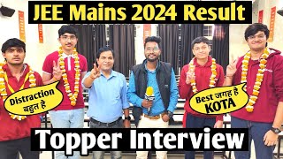 JEE Mains Result 2024  Toppers Interview [upl. by Glenda446]