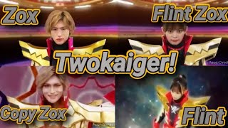 All different Twokaizer henshin IN MIX  Super Sentai Content [upl. by Ltney]