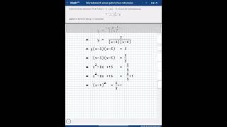 Wertebereich einer gebrochen rationalen Funktion in MathWeb [upl. by Ailahk745]