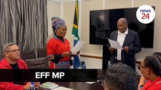 WATCH  Former Public Protector Busisiwe Mkhwebane becomes EFF MP [upl. by Ard441]