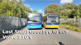 Last Stop Blackburn Bus Company Says Goodbye to its Volvo B10s [upl. by Idell]