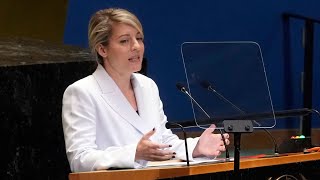 Joly targets polarization in UN speech urges liberals to reclaim the word freedom  Full Speech [upl. by Susannah928]