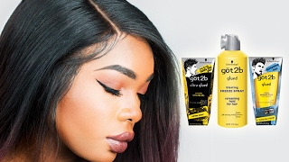 HOW TO USE GOT2B GLUED GEL FOR LACE FRONT WIGS  BeautyandMarie [upl. by Beryl]