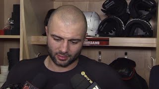 Flames Giordano explains how his team will rely on depth to fill void left by Hamonics injury [upl. by Myer979]