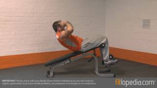 Decline Sit Up on Bench with Oblique Twist [upl. by Siravart]