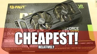 Best Cheap GTX 1070  Palit GTX 1070 Dual Fan Unboxing and Review [upl. by Leira]