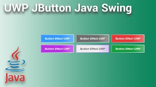 UWP JButton Using Java Swing [upl. by Helbonnah]