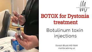 Botulinum toxin injections  BOTOX  Dystonia treatment  brief overview [upl. by Fricke523]