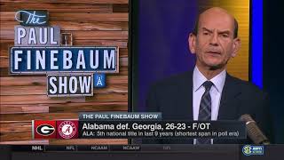 01092018 SECN segment  Cecil Hurt on Alabamas Championship Game Win HD [upl. by Yekcaj]