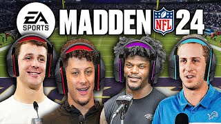 NFL QBs Play Madden 24  Championship Round Edition [upl. by Ilysa]