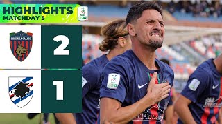 CosenzaSampdoria 21  HIGHLIGHTS Serie BKT  Al Marulla vincono i Lupi [upl. by Melia951]