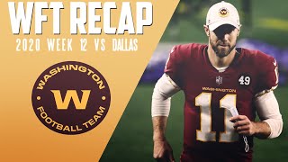 Washington Football Team 2020 Week 12 Highlights  WFT Recap [upl. by Monroy22]