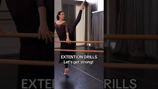 TRY THESE DRILLS FOR STRONG EXTENSIONS 🌟 vaganova ballettips ballerina pointe [upl. by Kirbee]