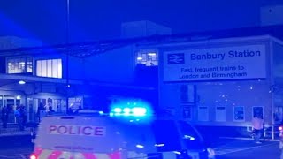 A21 year old man attacked in train  train stopped in Banbury Station 1492024 [upl. by Alicia]