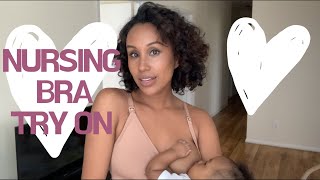 Nursing Bra Try On  Must Haves [upl. by Christianity]