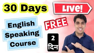 Day 2 Free Live English Speaking Course from Basic to Advance [upl. by Gusba]