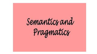 Semantics vs Pragmatics in HindiUrdu [upl. by Wes]