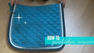 HOW TO zadeldekjes schoonmaken  Paardengevoel [upl. by Asyar]