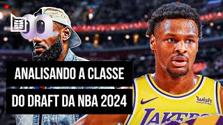 ANALISANDO A CLASSE 2024 DO DRAFT DA NBA  BASQUETE TALKS [upl. by Noraed]