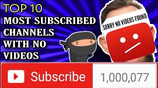 Top 10 Most Subscribed YouTube Channels without Videos [upl. by Ainoet]