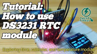 Tutorial How to use DS3231 RTC module  Arduino [upl. by Aniham]