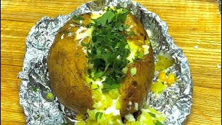 Tender Baked Jacket Potatoes in Turkish Style with Cheese [upl. by Rainwater]