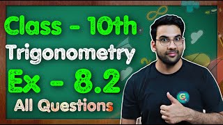 Class  10 Ex  82 Q1234 Trigonometry NCERT CBSE [upl. by Ahsiemak]