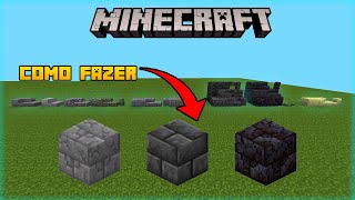 COMO FAZER OS BLOCOS DE PEDRA NO MINECRAFT [upl. by Grubman]