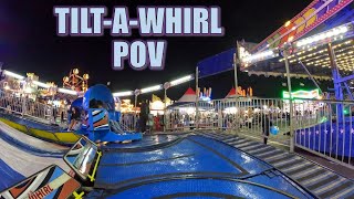 TiltaWhirl POV 4K 60FPS Dreamland Amusements Flat Ride  NonCopyright [upl. by Thecla978]