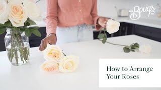 How to Arrange Roses  Bouq Care 101  The Bouqs Co [upl. by Harlamert]