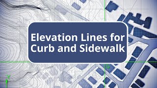 TBC Tips and Shortcuts  Elevation Lines for Curb and Sidewalk [upl. by Obel]