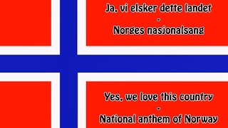 National anthem of Norway  Norges nasjonalsang NOEN lyrics [upl. by Normak]