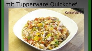 Rezept TomatenWurstsalat im Tupperware Quickchef 5 Minuten [upl. by Nareik]