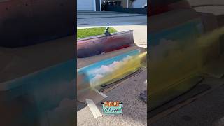 Our viral beach scene processcurbpainting asmr arenascurbappeal familybusiness howto [upl. by Raddatz]