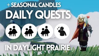 Today’s Daily Quests in Daylight Prairie  Sky Children of the Light [upl. by Dollie]