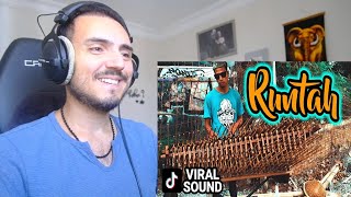 RUNTAH angklung satria jogja  music versi angklung Reaction [upl. by Krein]