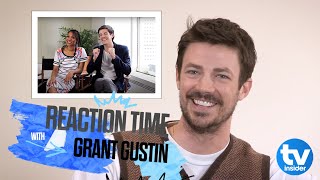 Grant Gustin watches one of his first THE FLASH interviews  TV Insider [upl. by Fayre578]