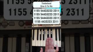 Timbaland  Give It To Me Piano tutorial tutorial timbaland piano pianotutorial shorts [upl. by Pembrook572]