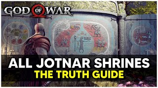 God Of War  All Jotnar Shrines Locations The Truth Trophy Guide [upl. by Rosy]