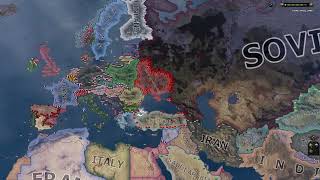 Götterdämmerung nonhistorical Kaiserreich route  Hoi4 Timelapse [upl. by Lelia]