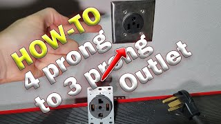 HowTo 220v240v 4 Prong to a 3 Prong Outlet for a Welder amp Test Voltages wMultimeter 4K HD [upl. by Neuberger]