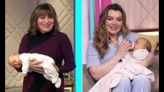 Lorraine Kelly swoops in as baby granddaughter vomits and cries during TV debut and fans all make [upl. by Anirtac182]