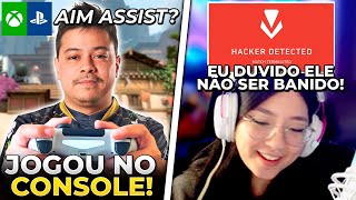 FRTTT JOGOU VALORANT NO CONSOLE PELA PRIMEIRA VEZ TAYHUHU ENCONTRA CHEATER NA PARTIDA  CLIPS [upl. by Karna]