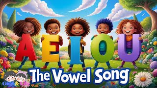 Jolly Phonics  The Vowel Song  Long and Short Vowel Sounds  Phonic Song [upl. by Ennayram668]