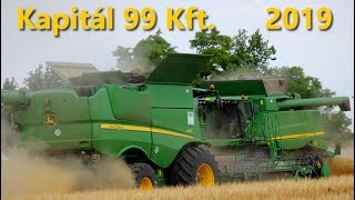 Kapitál 99 Kft  2019 Summer Harvest  Uncut  6x John Deere  Part 3 [upl. by Selim]